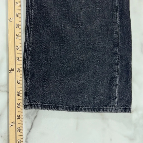 3/$20 American Eagle Jeans Womens 6 Long Skater‎ Gray Ripped Distressed Denim - Picture 10 of 16